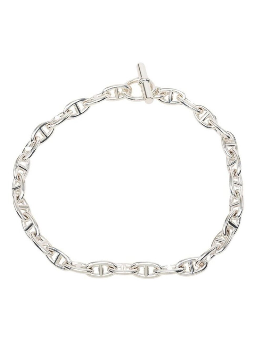 Hermes Chaine D'Ancre GM Chain Double Strand Bracelet Choker Necklace 29 Pieces